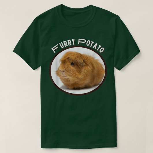 Furry Potato Funny Guinee-Pig Verkeerde Dierbenami T-shirt (Design voorkant)