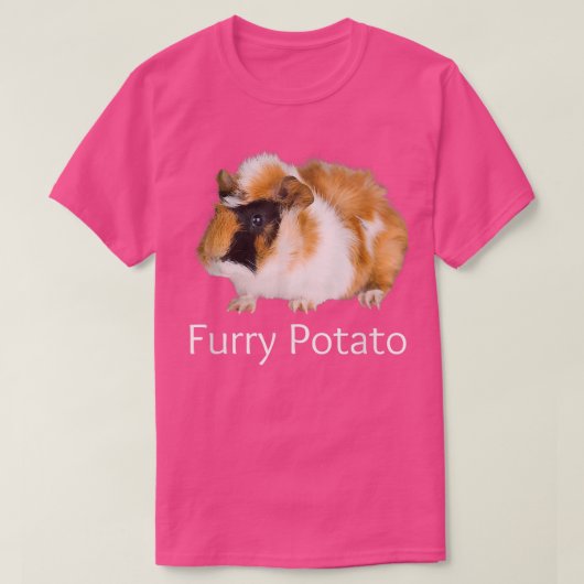 Furry Potato Funny Guinee-varkenshouderij T-shirt (Design voorkant)