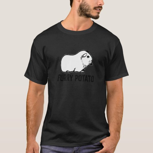 Furry Potato Graphic Guinea Pig Eigenaar Pet Cavy  T-shirt (Voorkant)