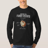 Furry Potato Graphic Guinea Pig Owner Pet Cavy Ani T-shirt (Voorkant)