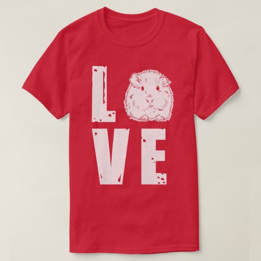 Furry Potato Guinea Pig Pet Love T-shirt (Design voorkant)