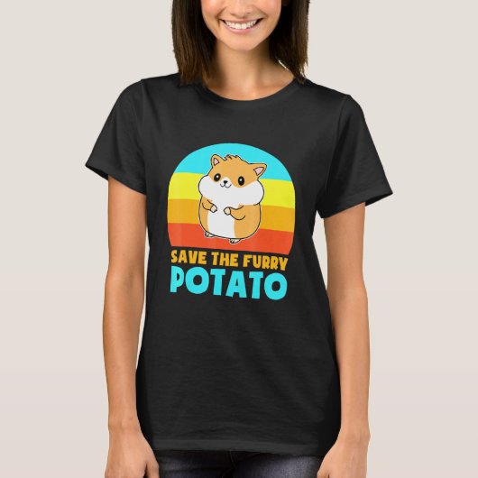 Furry Potato Guinea Pig T-shirt (Voorkant)