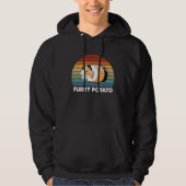 Furry Potato Pig Guinea Vintage Hoodie (Voorkant)