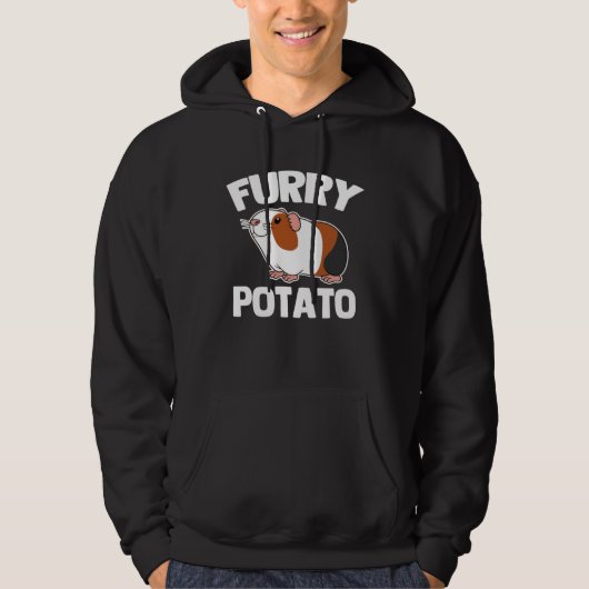 Furry Potato   Saying Guinea Pig Owner Cute Guinea Hoodie (Voorkant)