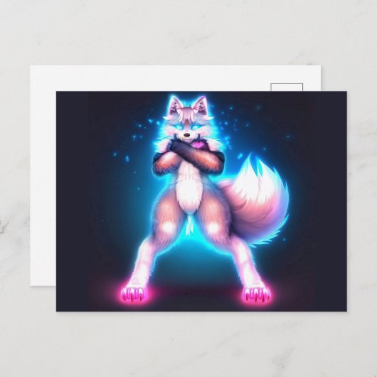 Furry Power Activate Briefkaart (Voorkant / Achterkant)