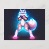 Furry Power Activate Briefkaart (Voorkant)