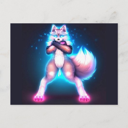 Furry Power Activate Briefkaart (Voorkant)