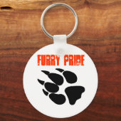 Furry Pride Pawprint-Sleutelhanger Sleutelhanger (Voorkant)