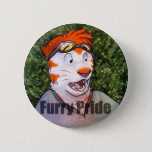 Furry Pride Ronde Button 5,7 Cm (Voorkant)