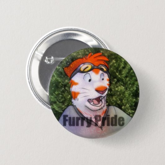 Furry Pride Ronde Button 5,7 Cm (Voorkant /achterkant)