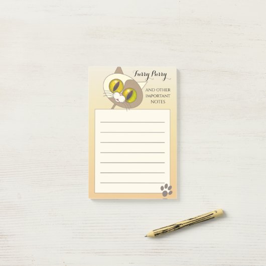 Furry Purry Cute Cat Notes (Op bureau)