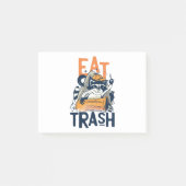 Furry Raccu met Eat Trash Text Post-it® Notes (Voorkant)