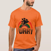 FURRY RAINBOW T-SHIRT (Voorkant)