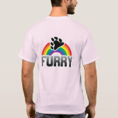 FURRY RAINBOW T-SHIRT (Achterkant)