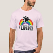 FURRY RAINBOW T-SHIRT (Voorkant)