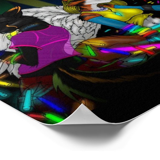 Furry Rave Poster (Hoek)