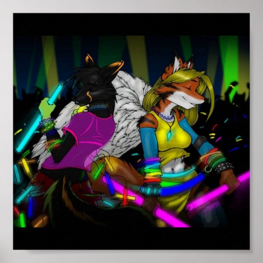 Furry Rave Poster (Voorkant)