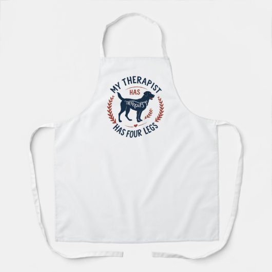 Furry therapeut goedgekeurd schort (Voorkant)