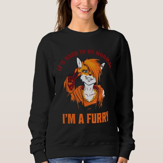 Furry Thing Furries Person Fox Proud Furry Tail Ea Trui (Voorkant)