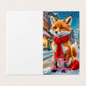 Furry Tidings of Joy! Kaart (Buitenkant ongevouwen)