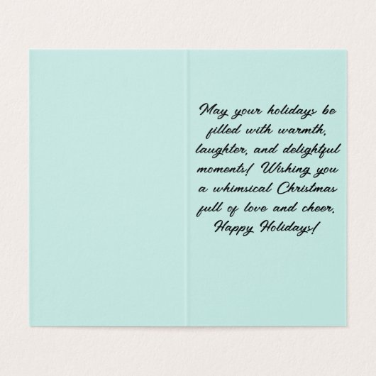 Furry Tidings of Joy! Kaart (Binnenkant ongevouwen)