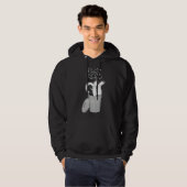 Furry Trash zwart Huskymalamute Hoodie (Voorkant volledig)