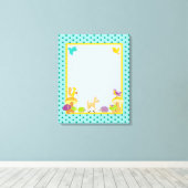 Furry Woodland 16x20 Canvas Nursery Art (Insitu (Houten vloer))