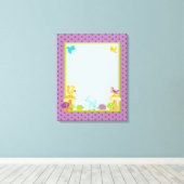 Furry Woodland 16x20 Canvas Nursery Art Afdruk (Insitu (Houten vloer))