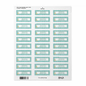 Furry Woodland Blue Return Address Label (Full Sheet)