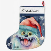 Furry Xmas Monster Grote Kerstsok (Achterkant)