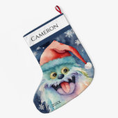 Furry Xmas Monster Grote Kerstsok (Achterkant (Hangend))