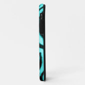Furry Zebra Blue Case-Mate iPhone Case (Achterkant/links)