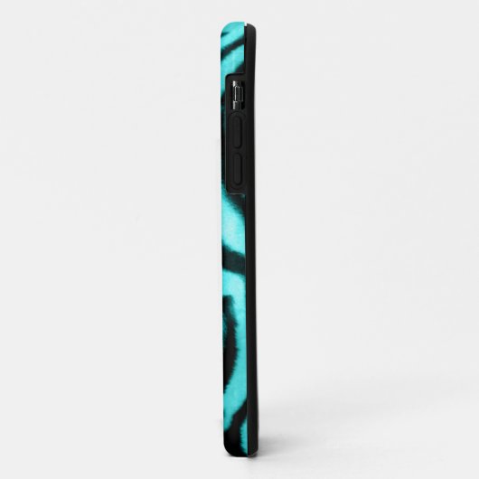 Furry Zebra Blue Case-Mate iPhone Case (Achterkant/links)