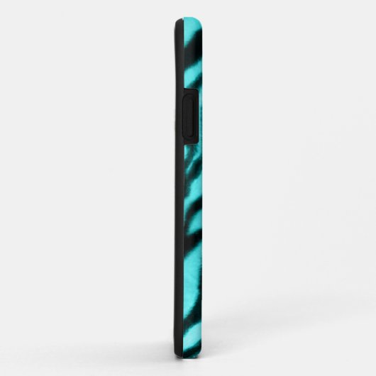 Furry Zebra Blue Case-Mate iPhone Case (Achterkant/rechts)