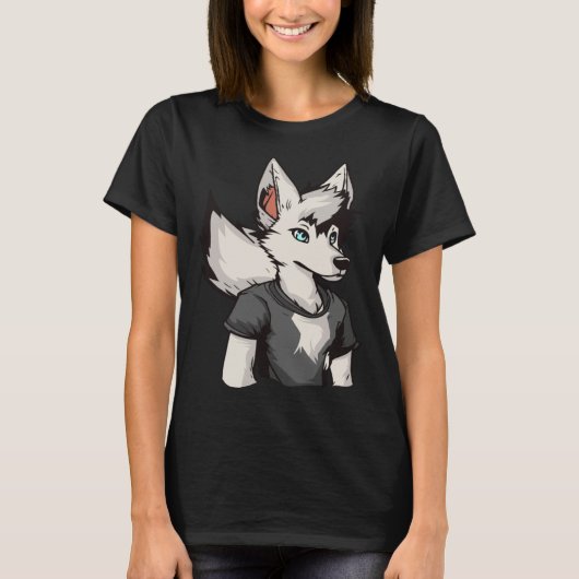 Fursona Cosplay  Furries Furry Fandom T-shirt (Voorkant)
