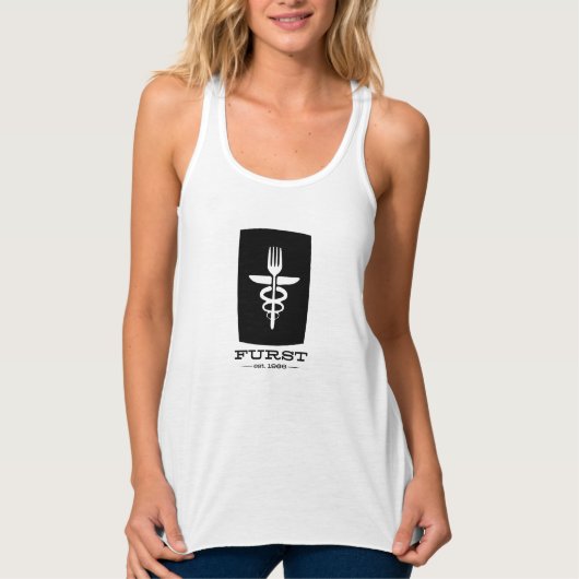 Furst 50th Jubileum - Vrouwen zwart Tanktop (Voorkant)