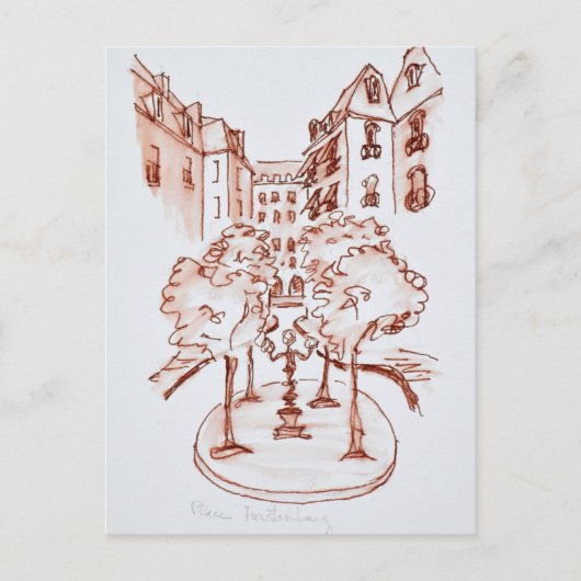 Furstenberg, Saint-Germain-des-Pres Church, Parijs Briefkaart (Voorkant)