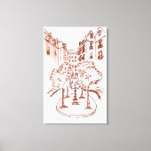 Furstenberg, Saint-Germain-des-Pres Church, Parijs Canvas Afdruk (Voorkant)