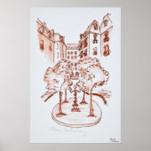 Furstenberg, Saint-Germain-des-Pres Church, Parijs Poster (Voorkant)