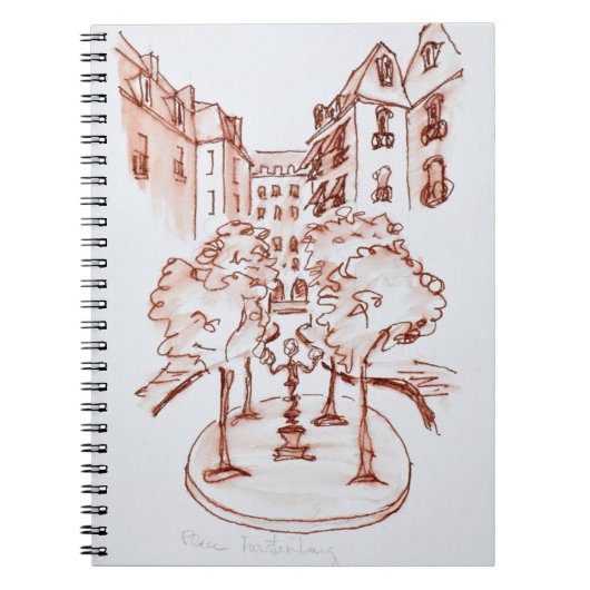 Furstenberg, Saint-Germain-des-Pres Kerk, Parijs Notitieboek (Voorkant)