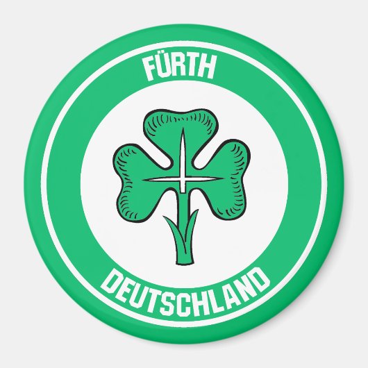 Fürth Round Emblem Magneet (Voorkant)