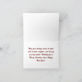 Furtive Groeten: Berner Mountain Dog Christmas Feestdagen Kaart (Binnen)