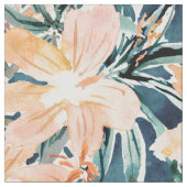 FURTIVE Hibiscus Tropical Floral Stof (Close Up)