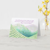 Furusato Rice Paddy Mountains denken aan jou Kaart (Gele Bloem)