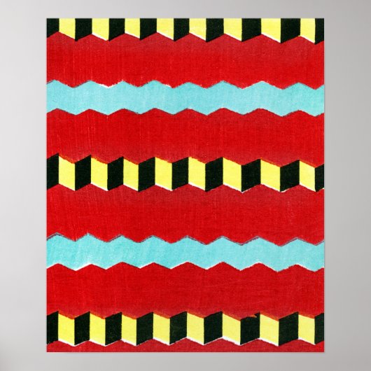 Furuya Korin Woodblock Poster (Voorkant)