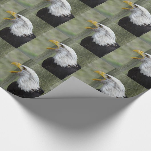 Fury Bald Eagle Cadeaupapier (Hoek)