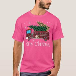 Fury Firefighter-kerstboom Fire Truck Buffal T-shirt