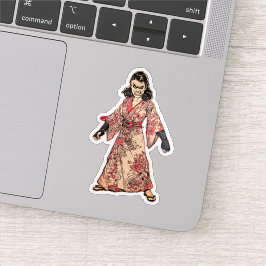 Fury in a Kimono, , Grappig Cadeau Sticker