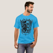 Fury Panther Crest Shirt – Vintage Zwarte Panter (Voorkant volledig)