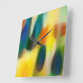 Fury Rain Beach House Vierkante Klok (Hoek)